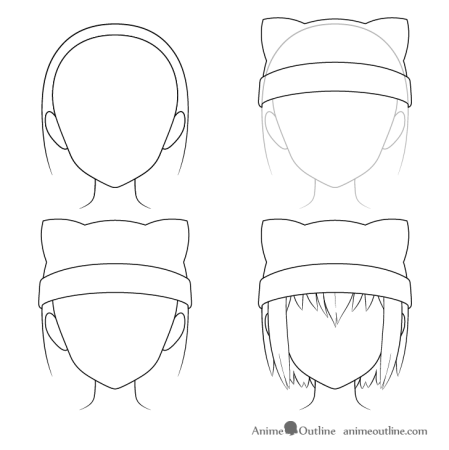 Головные уборы аниме