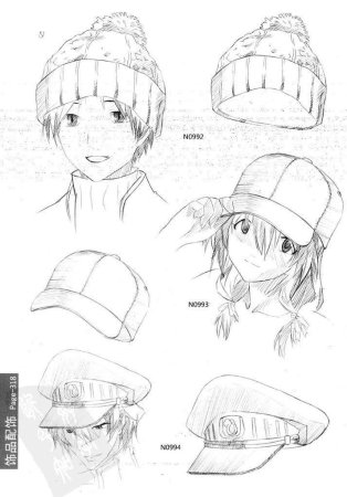 Человек в шапке референс