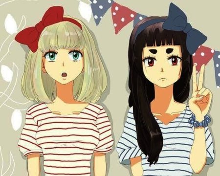 Аниме подруги