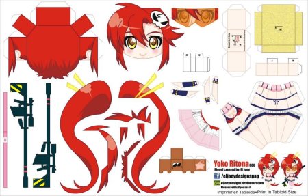 Papercraft Гуррен Лаганн