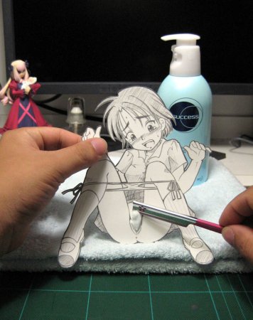 Аниме вырезанные из бумаги