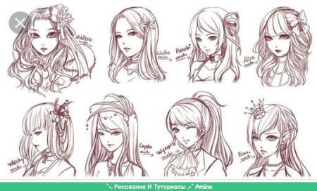 Аниме причёски для девушек