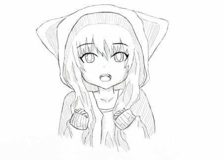 Анимер рисунки карандашом