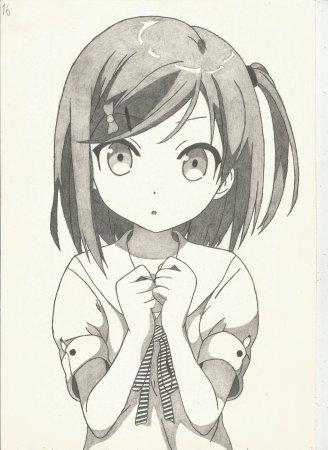 Аниме девушки карандашом