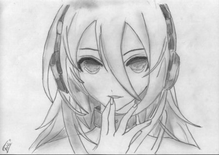 Анимер рисунки карандашом