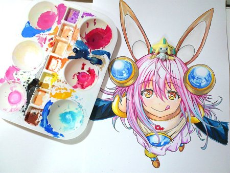 Аниме акварелью