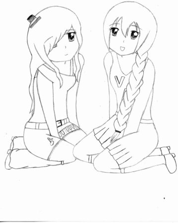 Аниме две подруги