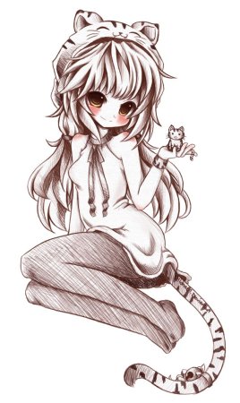 Аниме кошки люди