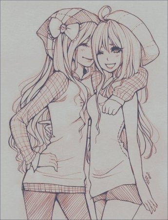 Рисунки для друзей легкие для срисовки