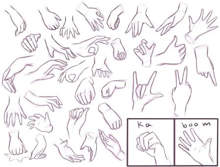 Референс руки гача