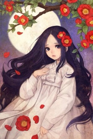 Кореянка в ханбоке арт