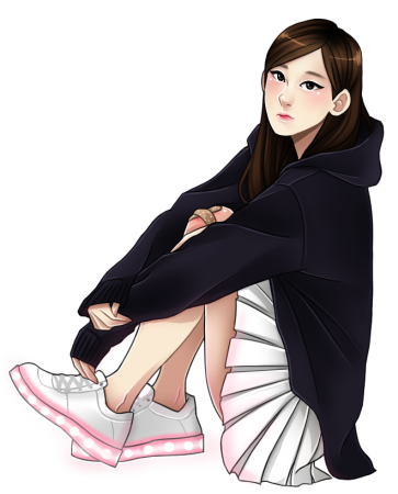 Корейские девушки арты