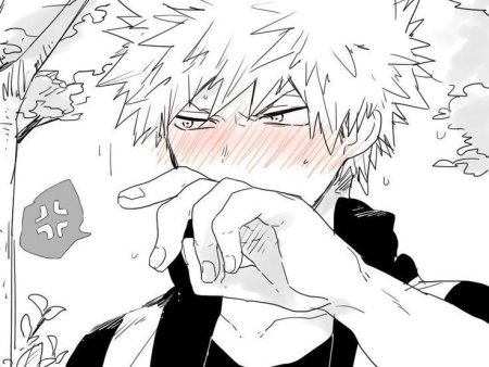 Bakugou Katsuki покрасневший