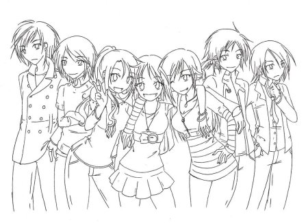 Раскраски аниме