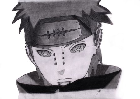 Раскраски Наруто Акацуки Яхико