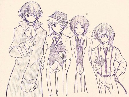 Дадзай Осаму скетч