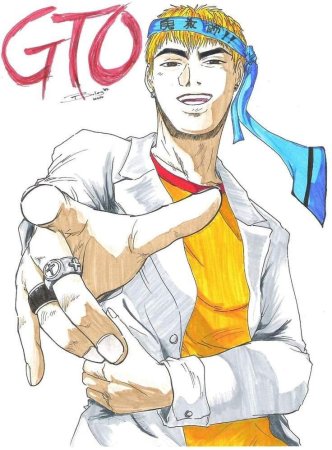 Крутой учитель Онидзука фан арт