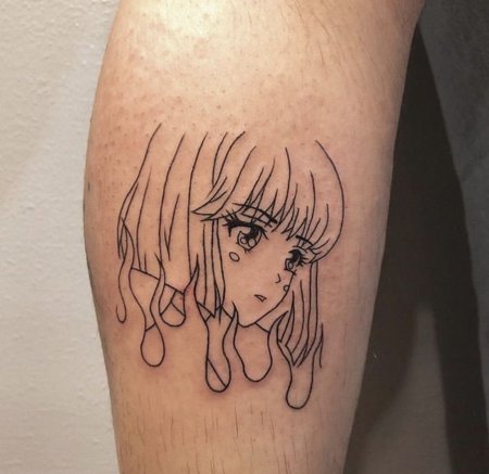 Аниме тату маленькие