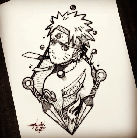 Наруто тату эскизы