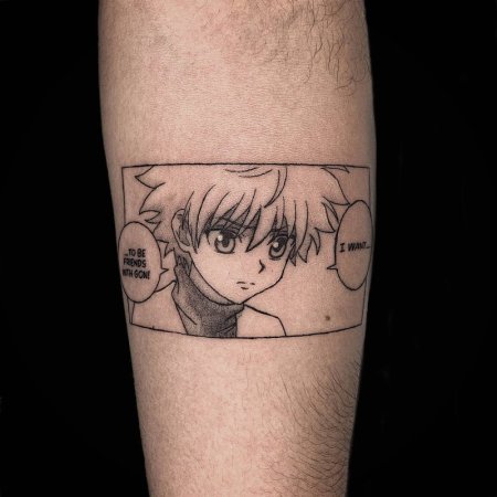 Аниме тату Киллуа