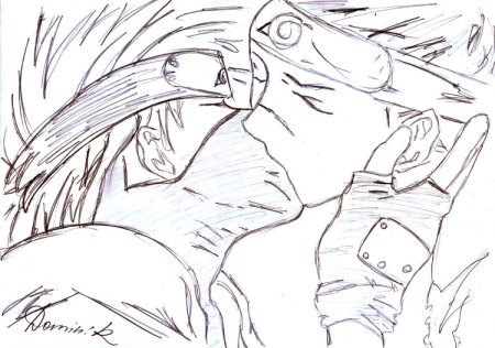 Дейдара в скетчбук