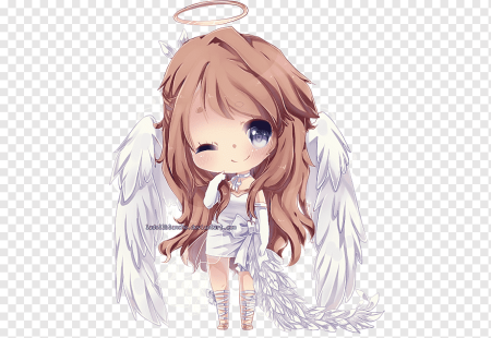 Чиби девочка с крыльями