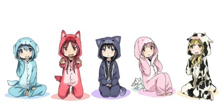 Аниме в костюмах животных