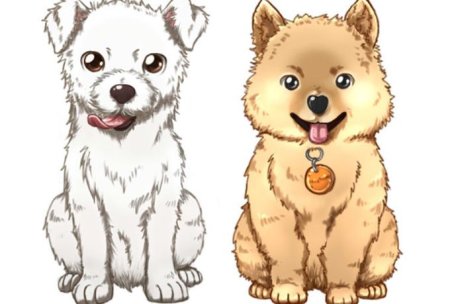 Аниме собачки для детей