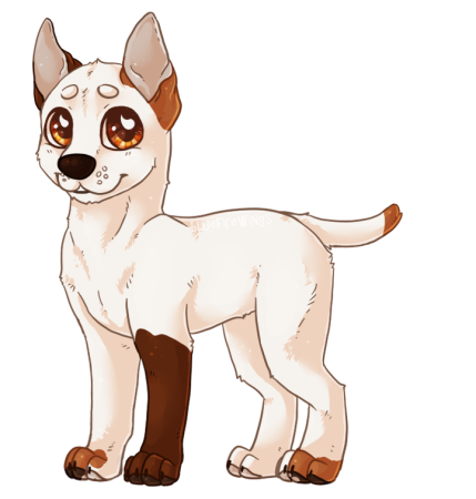 Собака в мультяшном стиле