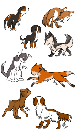 Собака в мультяшном стиле