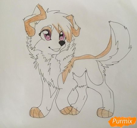 Собаки арты аниме для срисовки