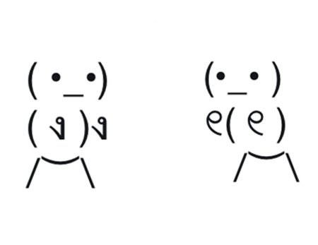 Рисунки из символов аниме