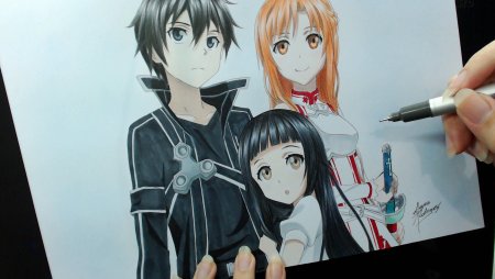 Sword Art online Кирито Асуна Юи