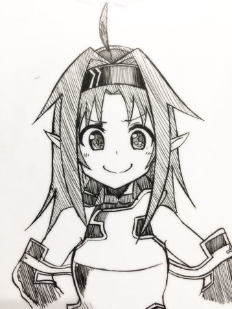 Асуна скетч