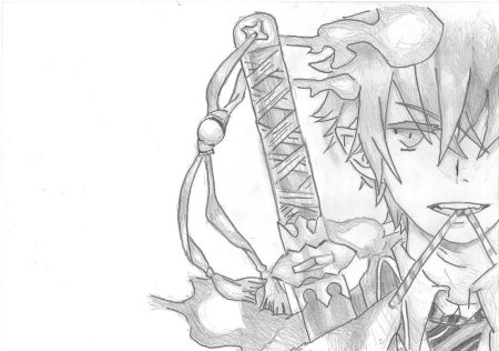 Рин Окумура скетчи