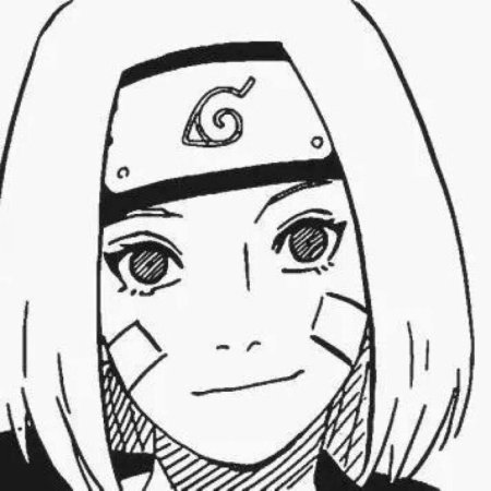 Черно белая Рин Нохара