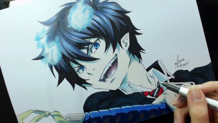 Окумура Рин нарисовать