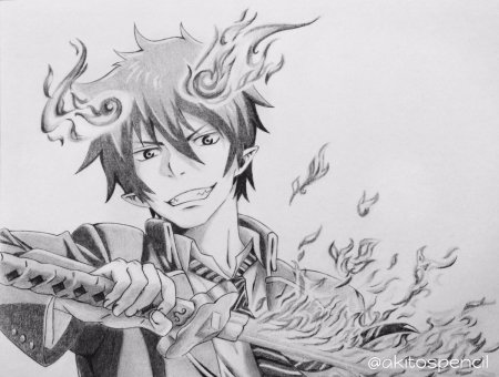 Рин Окумура скетчи