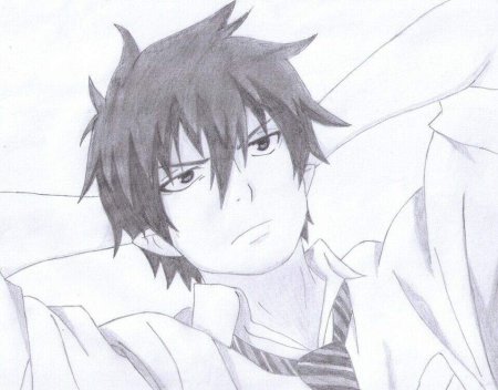 Рин Окумура скетчи