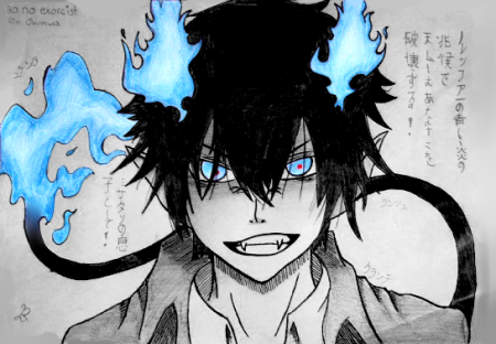 Рин Окумура черно белый