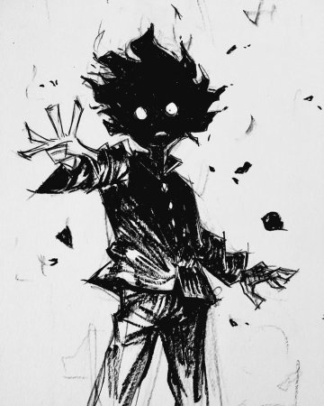 Моб психо 100 черный