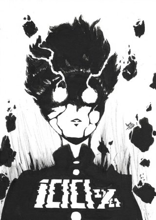 Моб психо 100 эскиз