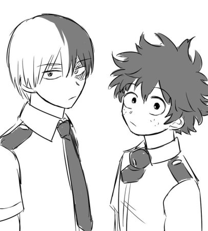 Аниме моя геройская Академия чёрно белое