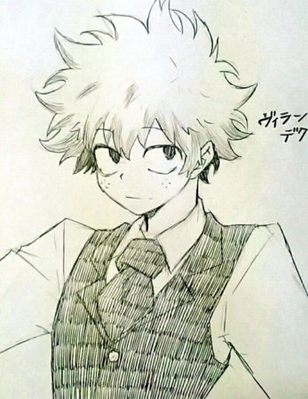 Изуку Мидория скетч