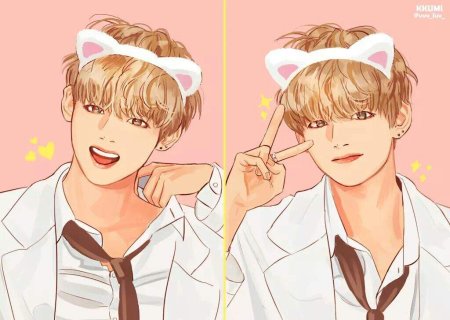 Группа БТС арт тэхён