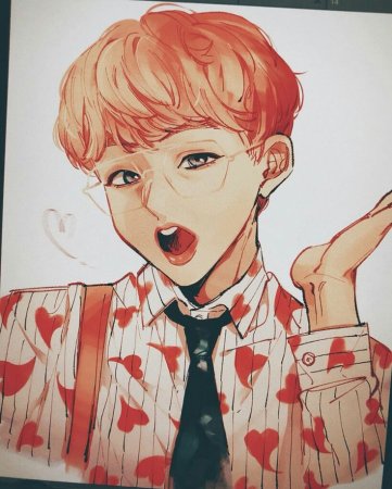 Тэхен из БТС В аниме