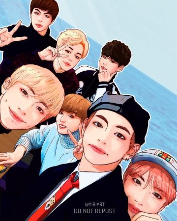 Группа БТС арт