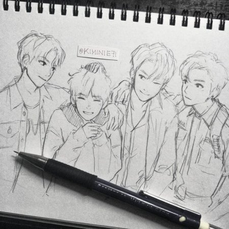 Группа БТС аниме