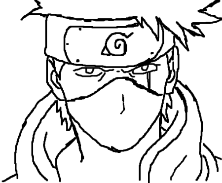 Повязка Какаши рисунок