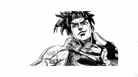 Джосеы Джостер черно белый